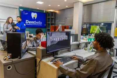Fluxo digital de produção de próteses odontológicas na DentBello com tecnologia CAD/CAM