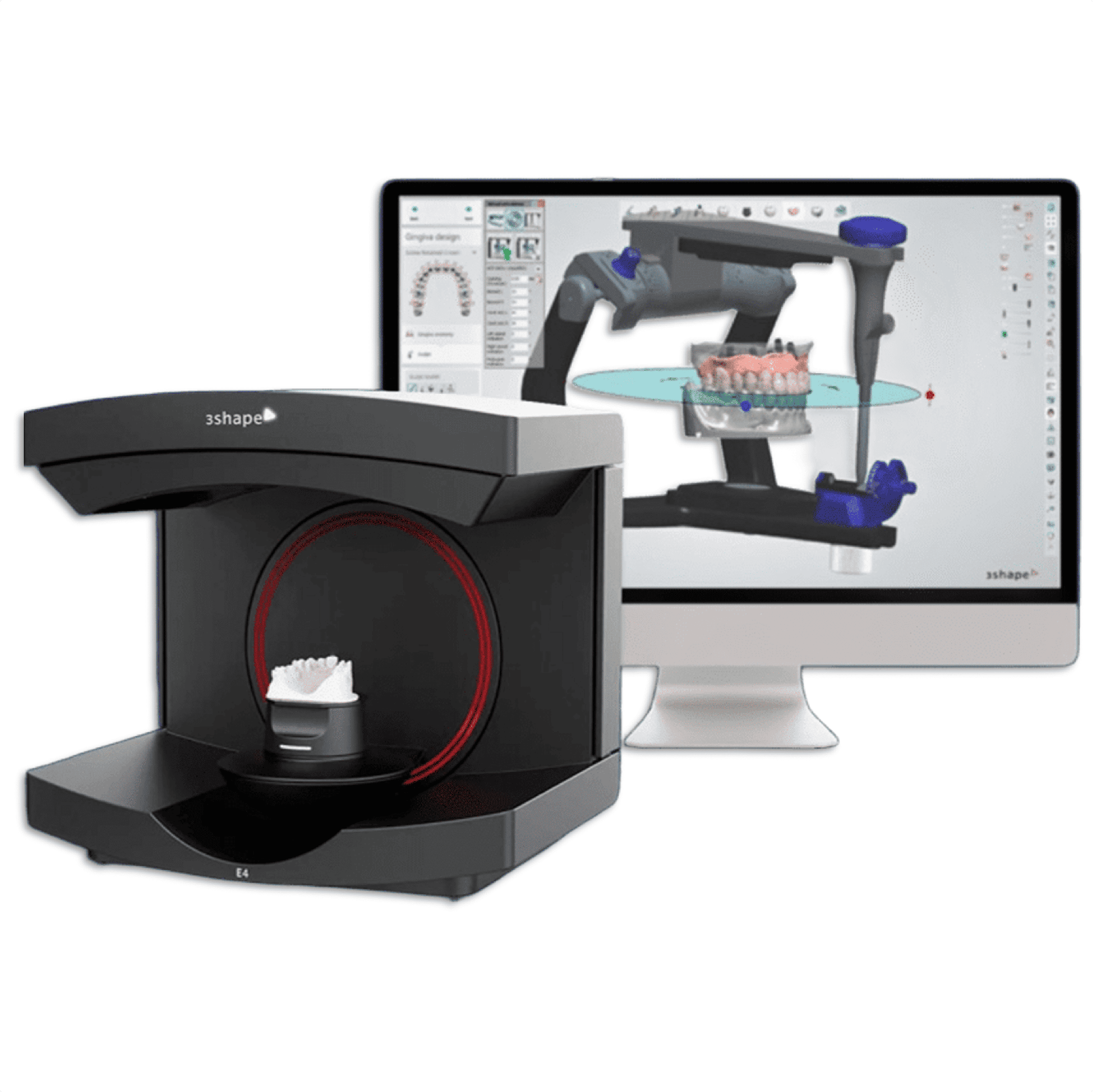 <img source='pic.gif' alt='laboratório protético com scanner 3Shape' />